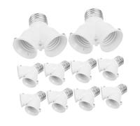 SEWACC 10 pièces Adaptateur Douille Séparateur Douille Ampoule vers Orientation Compatible Variété de Lampes Extension Socket Convertisseur Polyvalent
