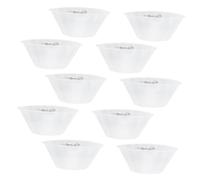 SEWACC 10 pièces Bac de Collecte Huile pour Hotte de Cuisine Récipient Transparent Résistant Chaleur Bol Rond pour Récupération et Stockage des Graisses de Cuisine