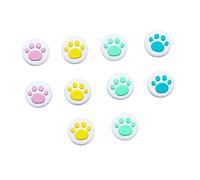 SEWACC 10 pièces Capuchons de Protection Silicone pour Joysticks Grip Antidérapant Forme de Griffe de Chat pour Manettes de Jeu Switch et Oled