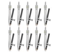 SEWACC 10 Pièces Compas D’architecte, Bois Plastique Métal, Précision | Contrôle Facile, Prise Ergonomique, Multiusage, pour Charpente Bois et Étude à Maison