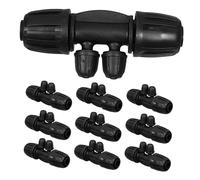 SEWACC 10 pièces Connecteurs Irrigation Goutte à Goutte Barbelés pour Tuyau de Jardin Raccords Verrouillables pour Arrosage Précis et Installation Rapide Usage Agricole et Jardinage