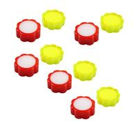 SEWACC 10 pièces Éponges Humides pour Doigts Outil de Comptage Rapide Accessoires de Fournitures pour Trésoriers et Caissiers Rouge et Jaune