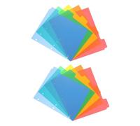 SEWACC 10 pièces Intercalaires pour Classeur Colorés avec Onglets Écrits Séparateurs pour Organisation de Documents Accessoire Bureau Pratique pour Étudiants et