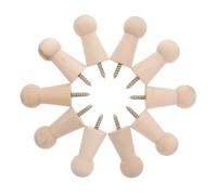 SEWACC 10 pièces Lot de Crochets Massif à Visser Patères Murales Multifonctions pour Manteaux Chapeaux et Sacs Organisateur Dentrée Élégant