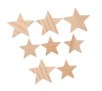 SEWACC 10 Pièces Ornement Pentagramme Ornement Des Formes D'étoiles Étoile à Branches Découpe De Bricolage Tranches Vierges Tranches De Peinture Inachevées Kaki