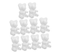 SEWACC 10 pièces Ours Mousse DIY Modèle Ours à Peindre pour Décoration de Fête et Projets Créatifs Garçon Fille