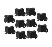 SEWACC 10 pièces Protecteur Dangle Fer Coins Collision pour Boîtes et Meubles Protection Pratique pour Haut Parleurs et Coffrets Vintage Installation Facile Noir