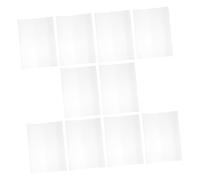 SEWACC 10 pièces Protège Transparente Couverture Imperméable Protection Scolaire Renforcée pour Manuels et Cahiers