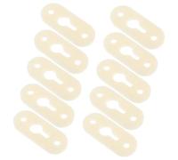 SEWACC 10 Pièces Supports Étagère Plastique Abs Renforcé Supports Angle Épais pour Photo Miroirs et Meubles Fixation Sécurisée pour Maison et Bureau