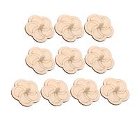 SEWACC 10 pièces Toupies à Peindre DIY pour Garçon Fille Éducatif Non Activité Manuelle pour Filles et Garçons Développement Coordination Main Œil Modèle Fleur de