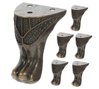 SEWACC 10 pièces Vintage Style Decorative Wood Case Corner Protectors Resistant Zinc Alloy Legs for Jewelry Box and Furniture Edge Protection