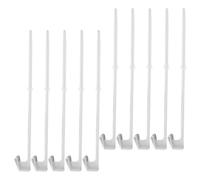 SEWACC 10 Porte-Drapeaux à Clip pour Vitre de Voiture Blanc, Support de Drapeau Voiture, Mât de Drapeau à Vitre de Véhicule, Lot de 10 Pièces pour Festival et Décoration Extérieure