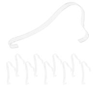 SEWACC 10 Présentoirs Transparents pour Talons Hauts en Acrylique 3 MM Supports Empilables pour Sandales et Étagère à Chaussures Rangement Pratique pour Boutique ou Usage Personnel