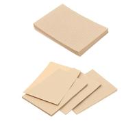 SEWACC 100 Feuilles Papier à Écrire Rétro en Kraft, 100 Style Vintage | Épaisseur Anti-fuite, Teinte Kaki, Écriture Fluide, Pratique pour Calligraphie, Notes, Stylo et Encre