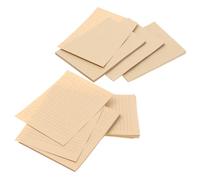 SEWACC 100 feuilles Papier à Lettre Vintage Kraft Lignées et Blanches pour Écriture Étudiante Notes et Poèmes
