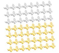 SEWACC 100 pièces Accessoires Métalliques Forme de pour Fabrication de Bijoux et Artisanat DIY Lot de Or et pour Décoration et Projets Créatifs