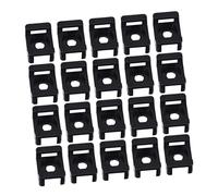 SEWACC 100 pièces Base de Fixation pour Attaches Câbles Nylon Support Organisateur Câble Durable et pour Gestion de Cordon et Rangement Électrique