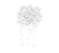 SEWACC 100 Pièces Cabochons Verre Transparent Cœur Design pour Fabrication de Bijoux DIY Pendentifs Boucles Doreilles Accessoires de Création