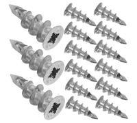 SEWACC 100 pièces Chevilles Autoforeuses pour Plaques de Plâtre Chevilles Spirales pour Fixation Arts Muraux Adaptées Aux Murs Plâtre et Installation Solide sans Vis Incluses