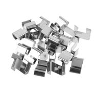 SEWACC 100 Pièces Clips de Fixation en Z pour Serrage en Acier Inoxydable, | Vitre et Panneau de Verre, Usage en Serrage, Résistance à Rouille, Léger, Kit de Réparation