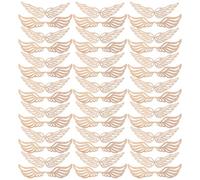 SEWACC 100 Pièces de Tranches de Bois D'ailes D'ange Non Finies, Planche de Densité Résistante et Facile à Peindre pour Créations DIY Décoratives Uniques