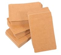SEWACC 100 Pièces Kraft Paper Keychain Display Cards Keyring Holder Cards For Jewelry Packaging Secure And Lightweight For Retail And Exhibitions
