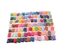 SEWACC 100 Pièces Laine Cardée pour Feutrage Aiguilleté par Couleur Laine Douce pour Artisanat DIY Kit Complet pour Débutants et