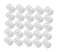 SEWACC 100 Pièces Masque de sécurité Couverture de de Cintre Couvercle d'extrémité Bout de Suspension Manches en Plastique pour Crochet Embouts de Crochet PVC Transparent