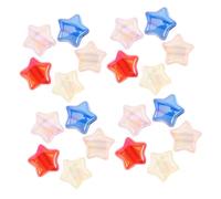 SEWACC 100 Pièces Perles D'étoiles Perles à Trous Larges Entretoises De Bracelet à Breloques En Vrac Lâches D'étoile Plastique