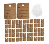 SEWACC 1000 Pièces Étiquettes de Prix Écrites Kraft avec Ficelles pour Vêtements Bijoux et Articles de Marchandises Étiquettes Pratiques pour Magasins de Détail et Affichage