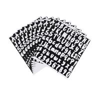 SEWACC 10feuilles Autocollants Lettres et Chiffres Alphabet et Chiffres Autocollants Stickers Lettres