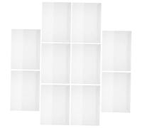 SEWACC 10feuilles Film Protecteur Lot De Épaisses Transparentes Couverture Anti-rayures Film Plastifié Réutilisable Pour Protège-documents Et Manuels Scolaire Résistant Et Imperméable
