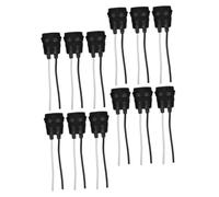 SEWACC 12 Pièces Lamp Holder With Flexible Cord Heat-resistant Socket For Outdoor And Damp Areas Easy Installation And Design