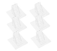 SEWACC 12 pièces Punch Shelf Pegs Adhesive Cabinet Support Brackets Strong Bearing Capacity For Kitchen And Office Cabinets
