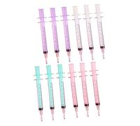 SEWACC 12 pièces Stylo Gel Multi Créatif Forme de Stylos Signatures Pratiques pour Étudiants et Infirmières Original Couleurs Rose Blanc Vert