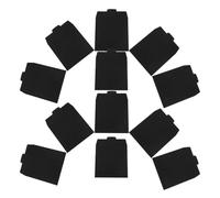 SEWACC 12 Pochettes de Rangement pour CD en Papier Noir, Capacité Large, Facile à Transporter, Élégant et Minimaliste, pour Organiser Documents et Cartes de Mariage, Lot de 12