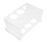 SEWACC 12 Porte-œufs de Comptoir en Acrylique Transparent à Deux Étages, Support à Œufs pour Réfrigérateur, Facile à Démonter, pour Besoins Ménagers