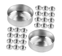 SEWACC 120 Pièces Coupelles Aluminium pour Bougies Chauffe Plat Porte Bougies Résistants Au Vent pour Mariages Décorations de Table Projets Diy et Pique Niques Plein Air