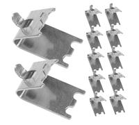 SEWACC 12Pièces Clips Étagère de Congélateur Inox Supports de Réfrigérateur Installation Facile sans Perçage Crochets de Renfort pour Rangement Optimal