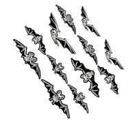 SEWACC 12pièces Lot de Chauves-Souris Suspendues Phosphorescentes pour Décoration Halloween Usage Intérieur Et Extérieur avec Fonction Glow Et Autocollants Muraux