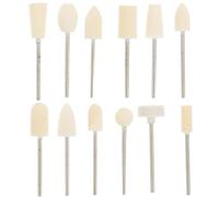 SEWACC 12pièces Tête de Polissage Laine pour Perceuse à Ongles Accessoire Manucure Multifonction pour Ponceuse Ongle Adaptée et Gel Kit Professionnel et Débutants