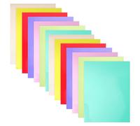 SEWACC 14 feuilles de calques colorés A4 en PVC transparent pour lecture, aide lecture continue, améliore la concentration, adaptés aux étudiants et enfants en classe
