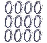 SEWACC 15 Pièces Cordon Élastique en Nylon Bleu 1,5 Mm pour Sécuriser Carnet de Voyage et Cahier, Accessoire Pratique pour Randonnée et Organisation D'accessoires Scolaires