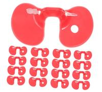 SEWACC 150 Lunettes Anti-Bagarres pour Poulets en Plastique Rouge et Blanc Œillères Compactes pour Poules Coqs et Faisans Protection les Combats en Élevage et Plein Air