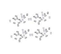 SEWACC 1500 pièces Perles à Écraser Cuivre Argentées pour Fabrication de Bijoux DIY Accessoires Durables pour Bracelets et Colliers Kit Créatif pour Artisanat Manuel