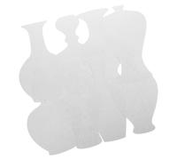 SEWACC 16 Pièces Kit de Peinture pour Garçon et Filles Pochoirs en Papier Kraft Blanc, Style Chinois Traditionnel, Forme Vase Unique pour Activités Créatives et Décoratives