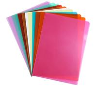 SEWACC 16 pièces Lot Pochettes Transparente Forme Protège Documents Plastique et Résistant Organisateur Polyvalent pour Bureau École et Usage Domestique