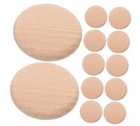 SEWACC 16 Pièces Plaquettes Rondes Naturel Jetons Non Peints Découpes Circulaires Brutes pour Jeux Échecs Loisirs Créatifs et DIY Arts Crafts