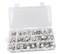 SEWACC 160 pièces Kit Colliers de Serrage Métalliques Élastiques Clips Ressorts pour Tuyaux Fixation Assortiment Variées pour Durites Air Carburant Silicone