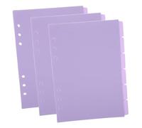 SEWACC 18 Pcs Intercalaires Plastique pour Classeur Séparateurs Étanches et Résistants Onglets Écrits pour Organisation et Indexation de